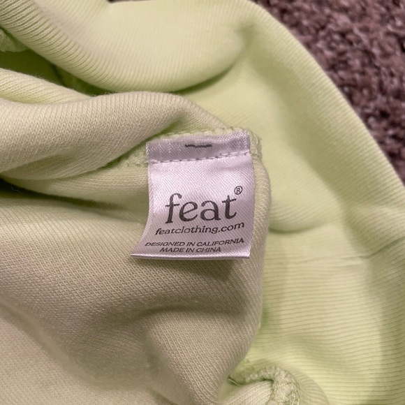 COZY Neon Lime Hoodie from Feat - Size XL - Picture 8 of 8